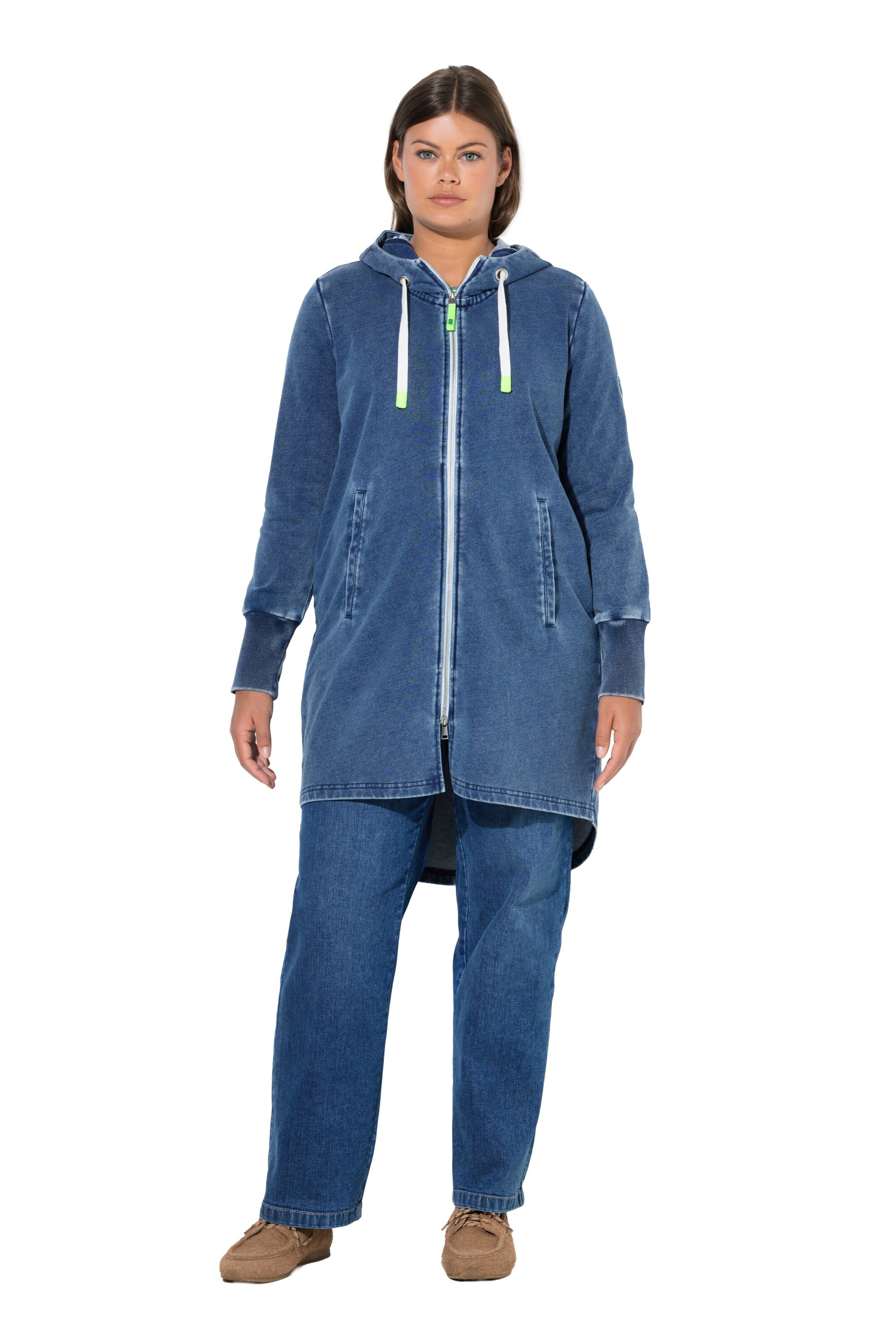 LAURASØN Sweatvest in Blauw: voorkant
