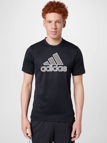 ADIDAS SPORTSWEAR Performance Shirt in Black: front