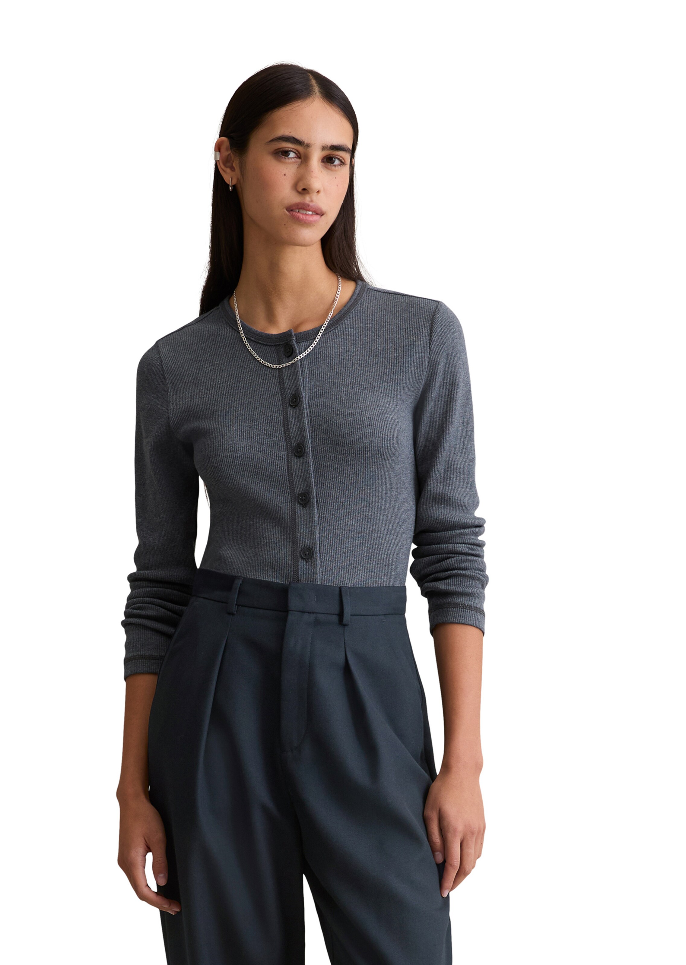 Marc O'Polo DENIM Shirt in Grey: front