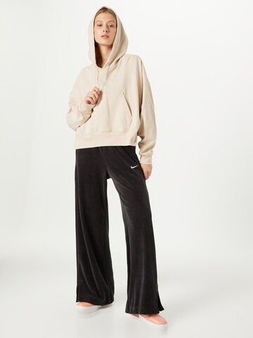 Nike Sportswear Wide leg Byxa i svart