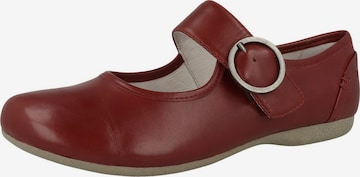 JOSEF SEIBEL Ballet Flats with Strap 'Fiona' in Red: front