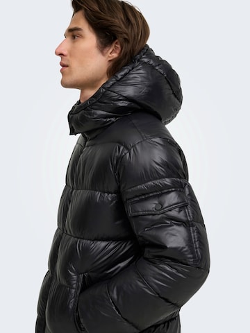 Only & Sons Prehodna jakna 'ONSRUBEN' | črna barva