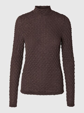 T-shirt SELECTED FEMME en marron