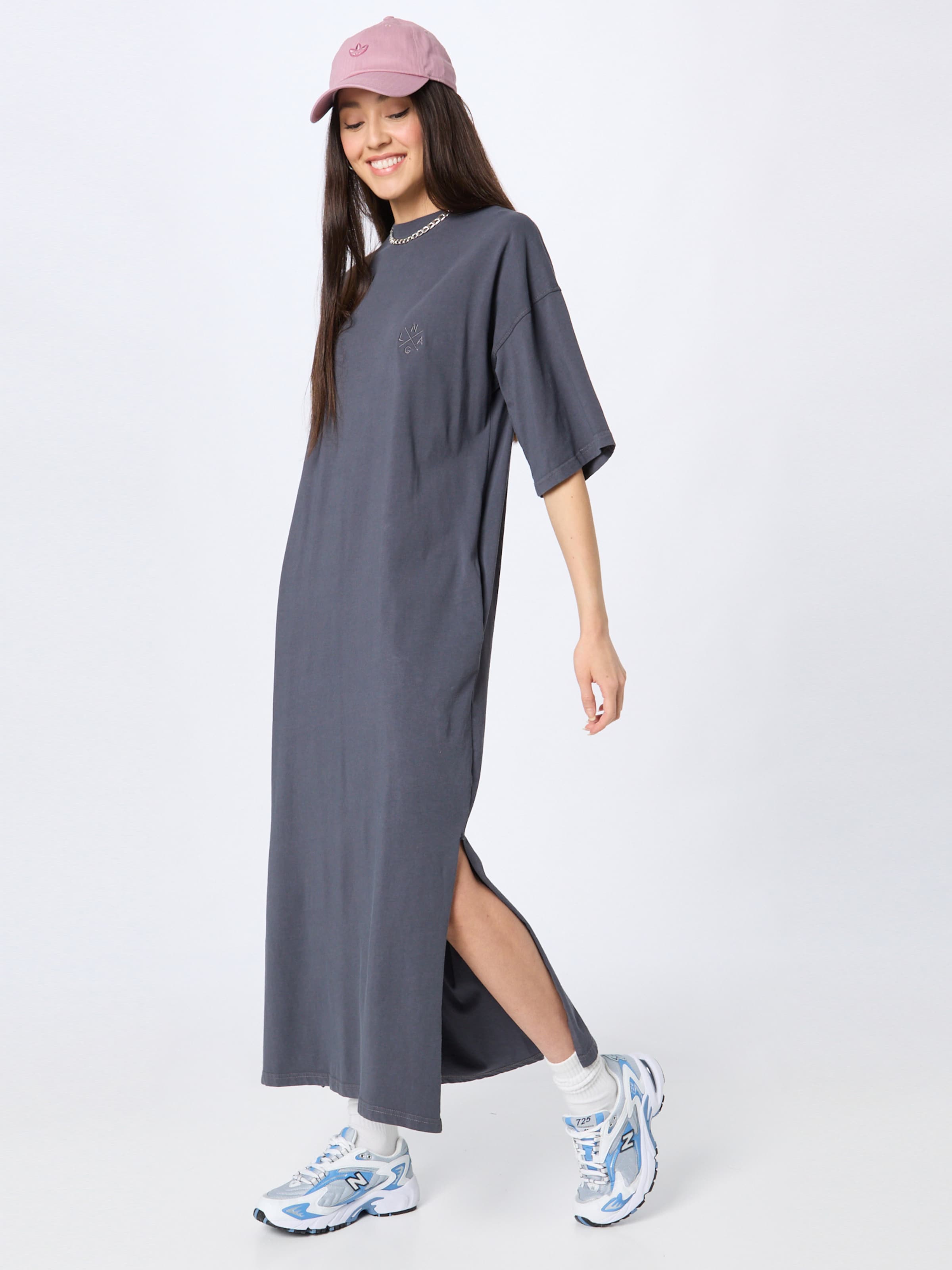 Frauen Kleider Nasty Gal Kleid 'Midaxi' in Dunkelgrau - GC85602 Frauen Kleider Nasty Gal Kleid 'Midaxi' in Dunkelgrau - GC85602