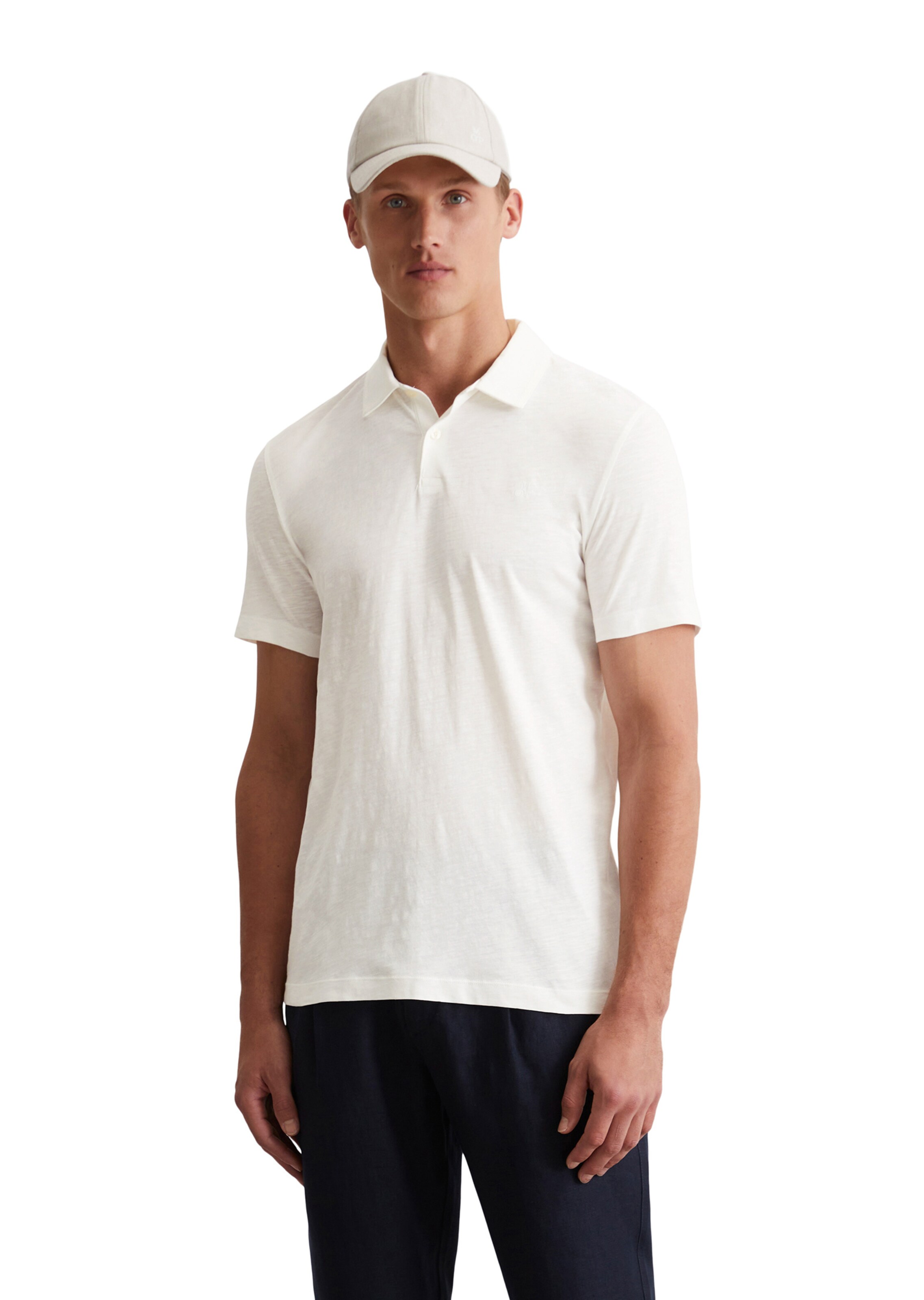 T-Shirt Marc O'Polo en blanc : devant
