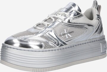 Sneaker bassa di Calvin Klein Jeans in argento: frontale