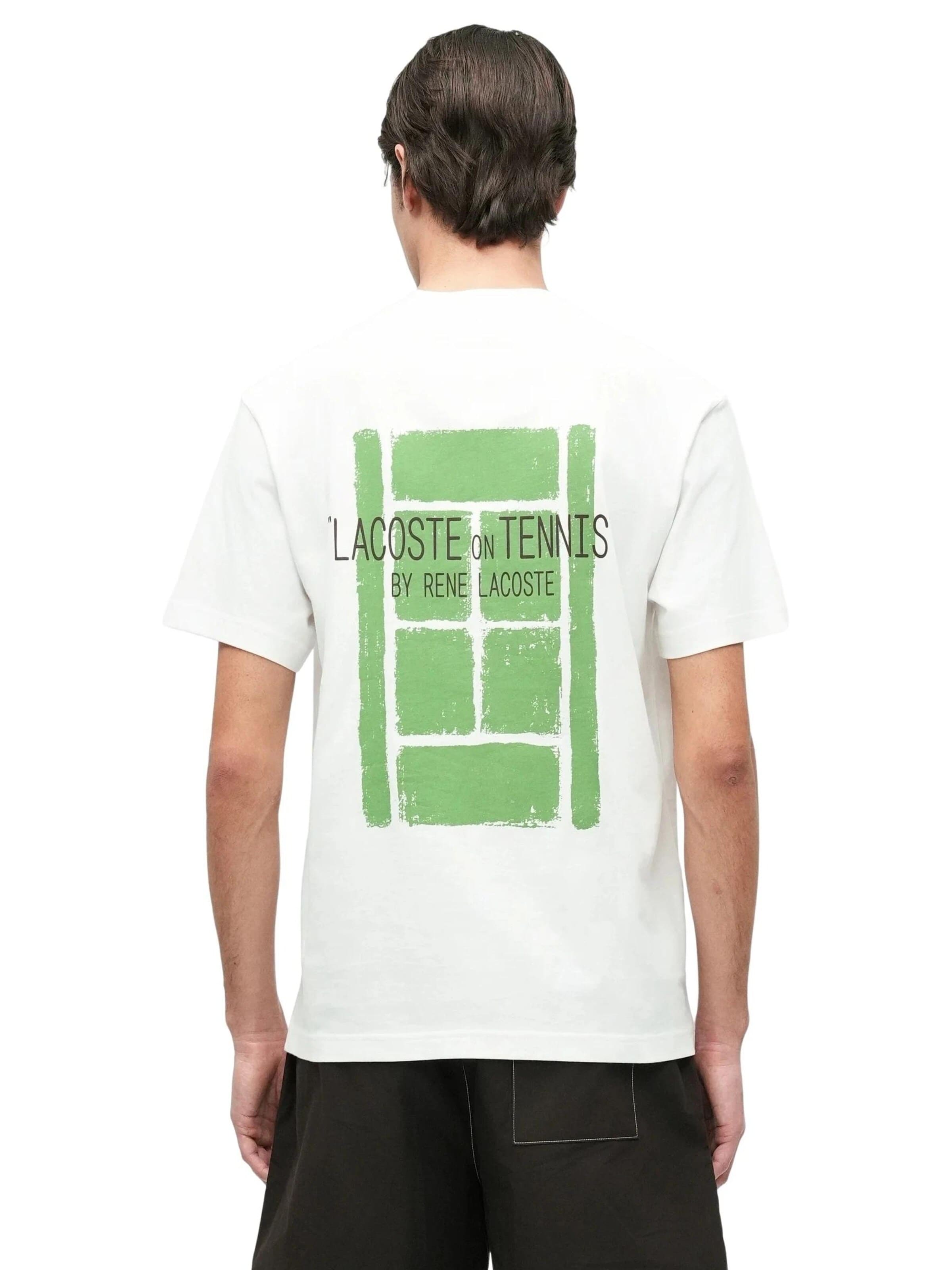 LACOSTEMajica 'Camiseta lacoste blanca lacoste on tennis back logo' - bijela boja