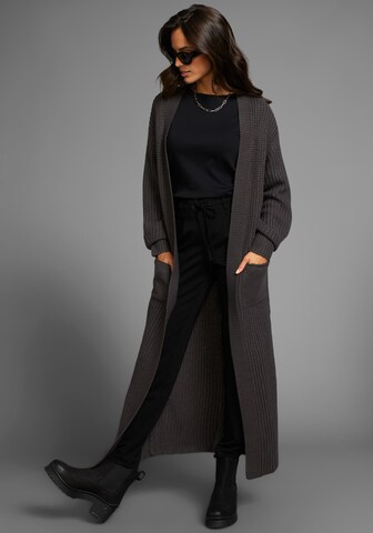 LAURA SCOTT Knit Cardigan in Grey