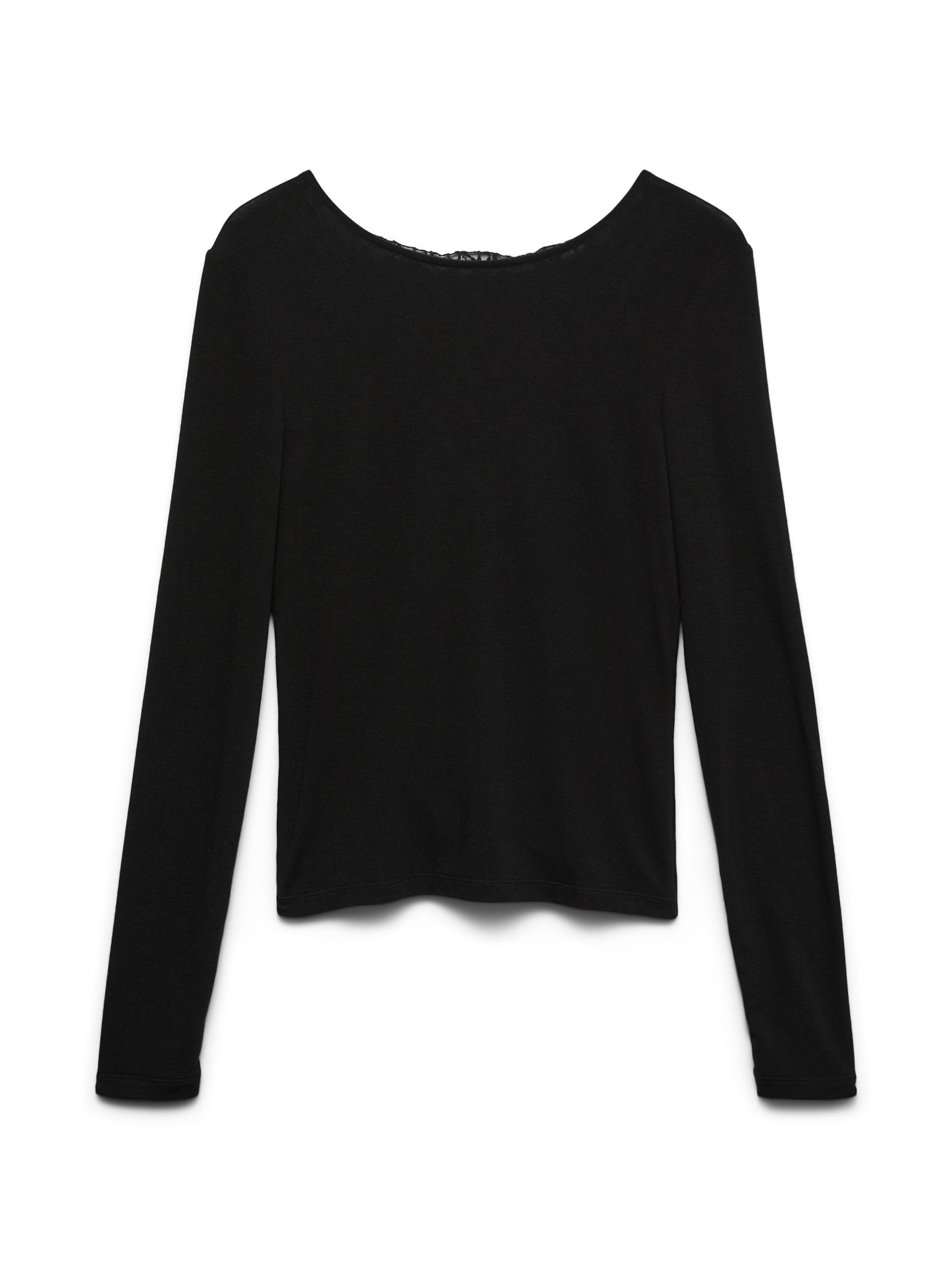 VERO MODA Shirt 'VMMila' in Zwart: voorkant