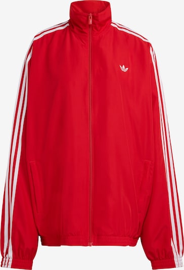 ADIDAS ORIGINALS Prijelazna jakna 'Firebird Adilenium' u crvena / bijela, Pregled proizvoda