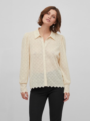 Camicia da donna 'SIKKA' di VILA in beige: frontale