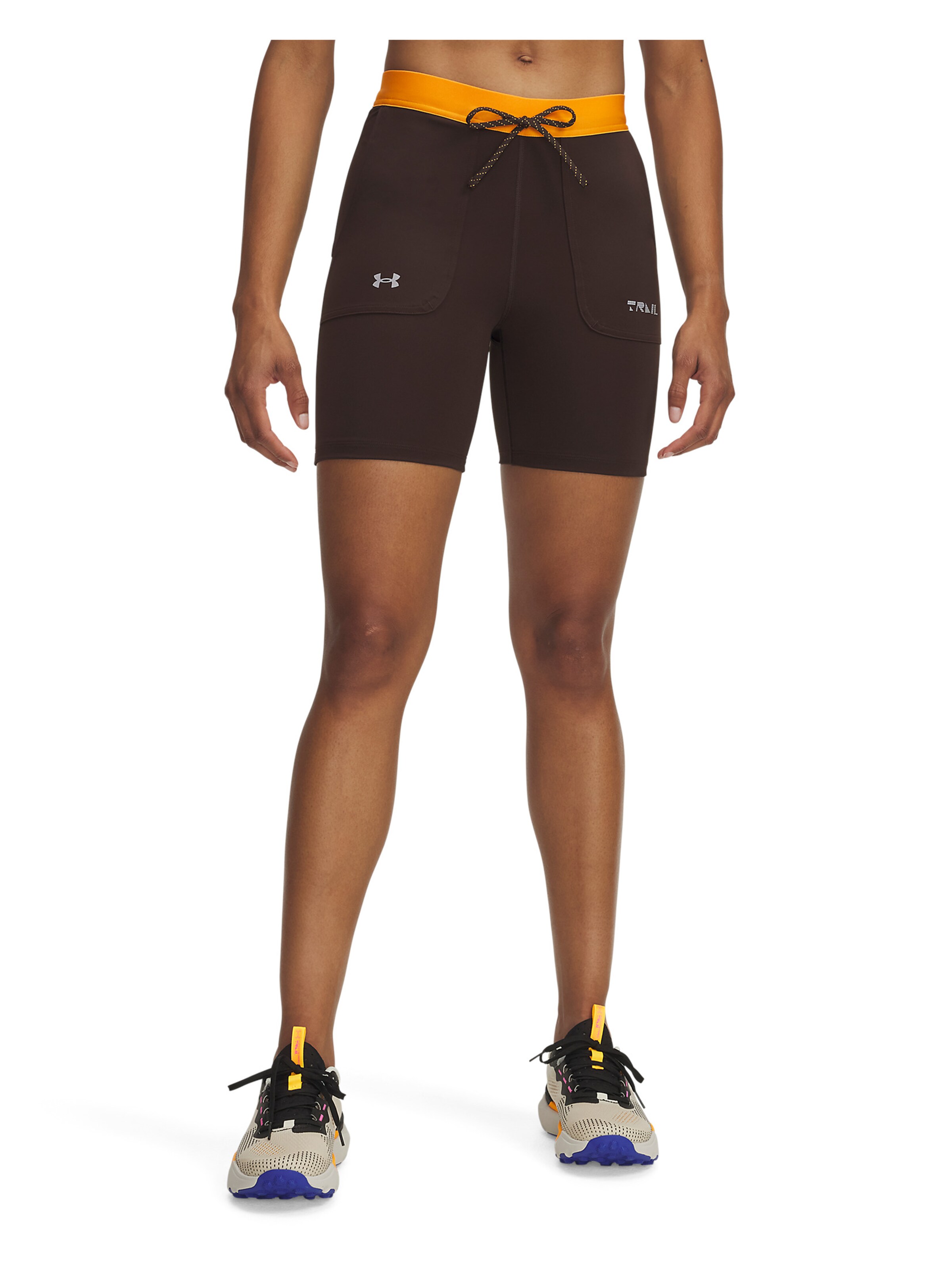 UNDER ARMOUR Skinny Sportbroek in Bruin