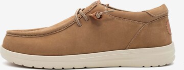 HEY DUDE Moccasins 'Wally' in Brown: front