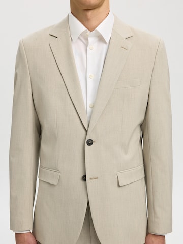 SELECTED - Ajuste estrecho Chaqueta tipo saco para negocios 'SLHLiam' en beige