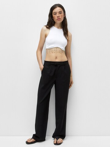 Pull&Bear Top – bílá