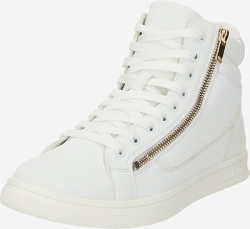 ALDO Sneakers hoog 'ANTONIO' in Wit: voorkant