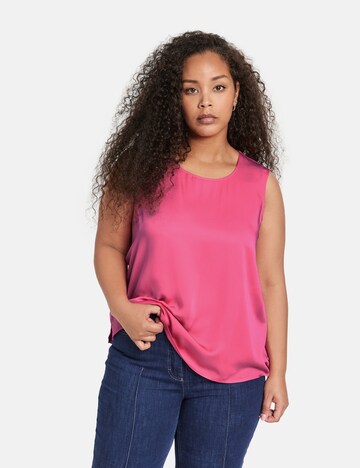 SAMOON Blouse in Pink: front