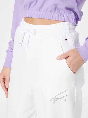 Tapered Pantaloni di Tommy Jeans in bianco