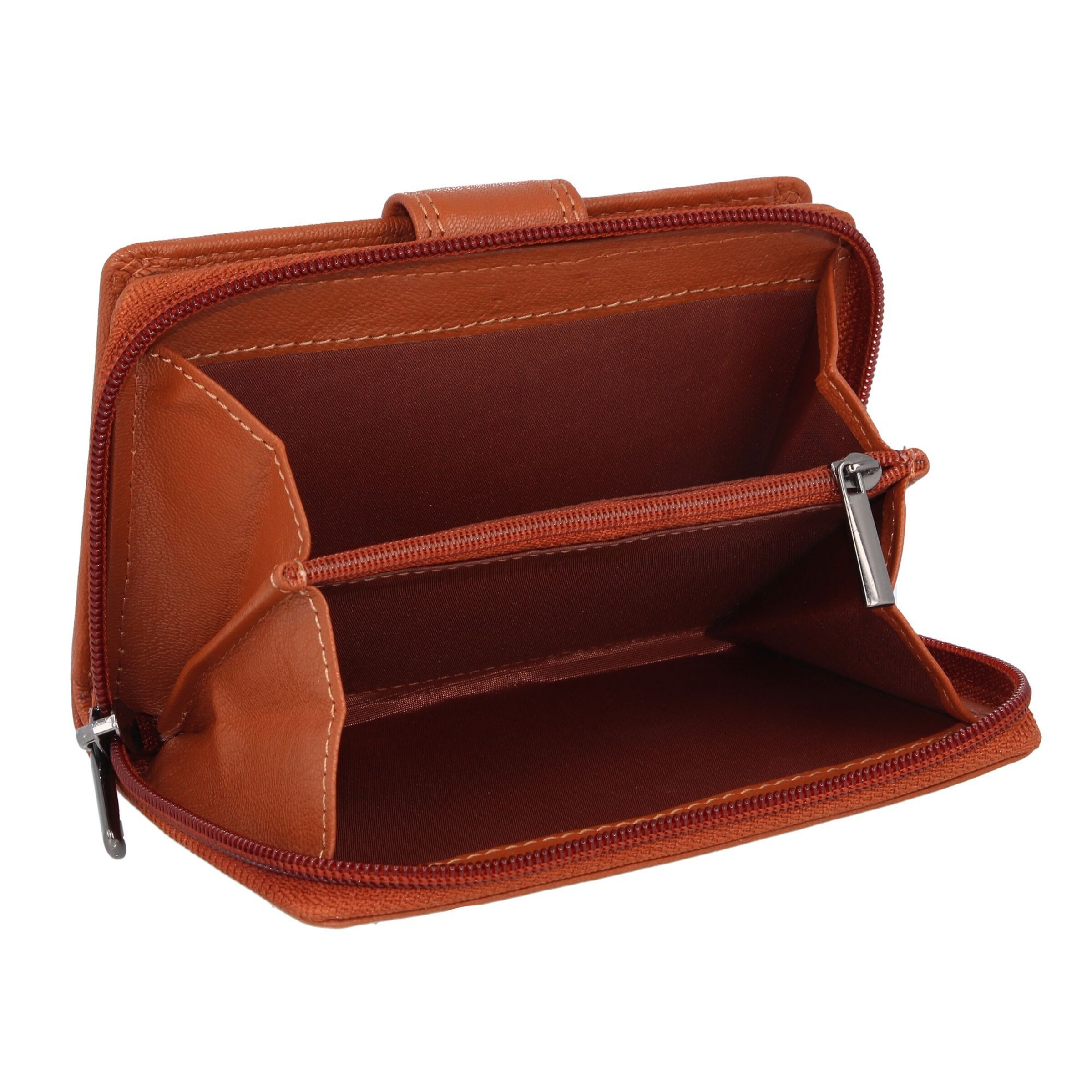 mano Portemonnee 'Donna Giulia' in Bruin