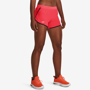 UNDER ARMOUR Skinny Workout Pants 'Fly By 2.0' in Pink: front