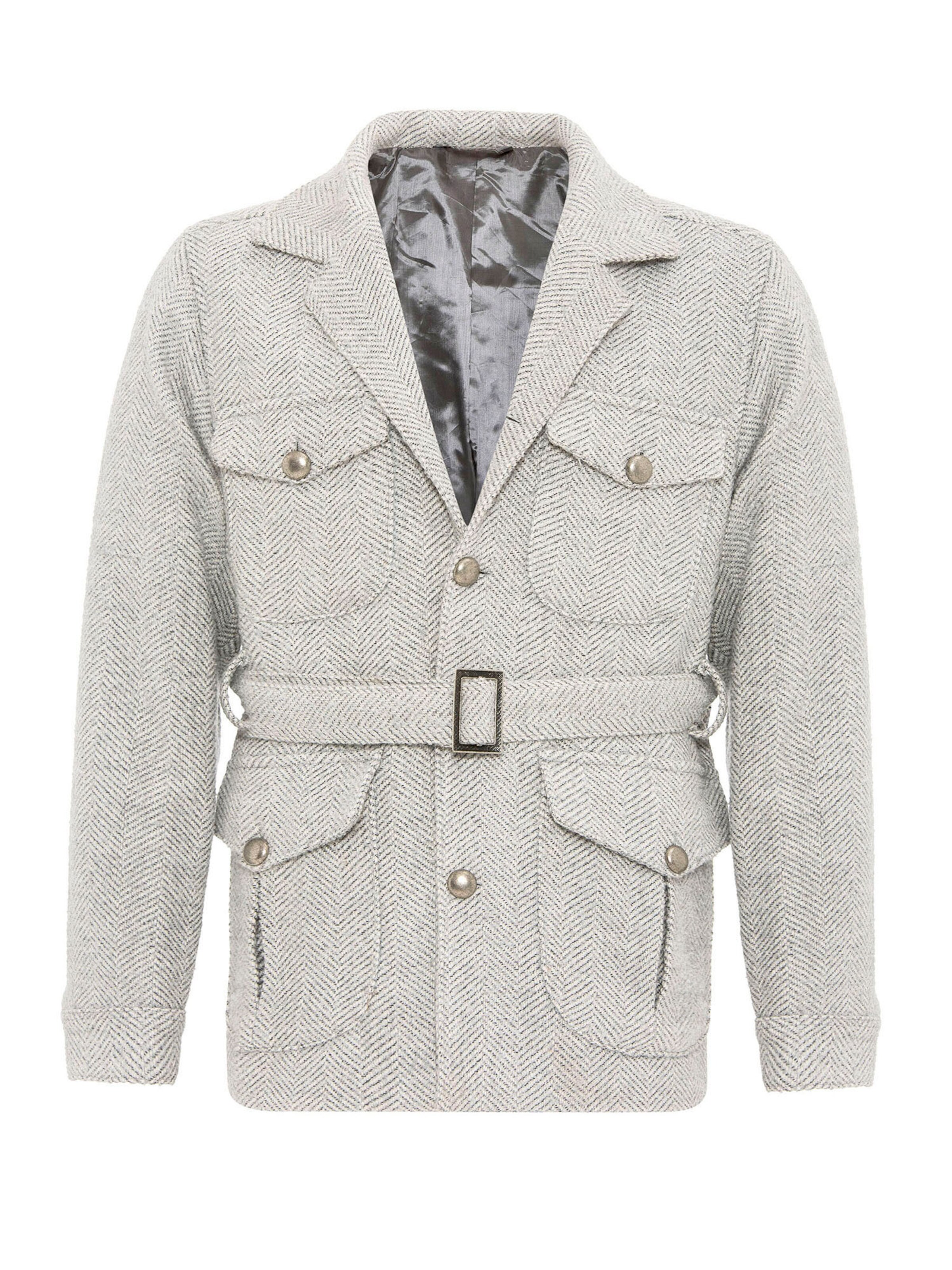 Antioch Демисезонное пальто в Серый: спереди