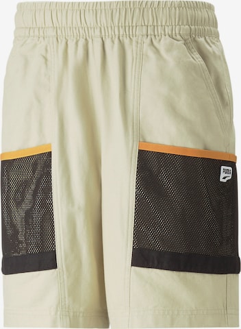 PUMA Regular Trousers 'Downtown' in Beige: front