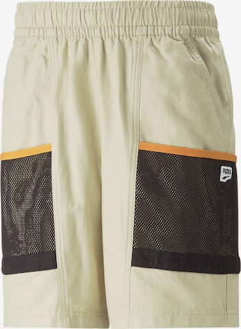 PUMA Regular Broek 'Downtown' in Beige: voorkant