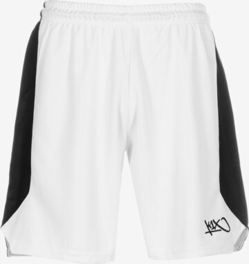 K1X Workout Pants 'Triple Double ' in White: front