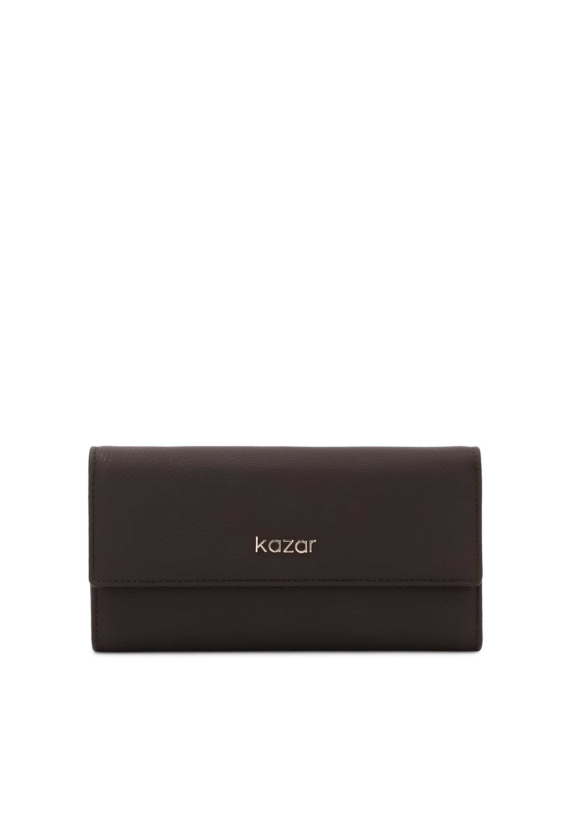 Kazar Wallet in Brown: front