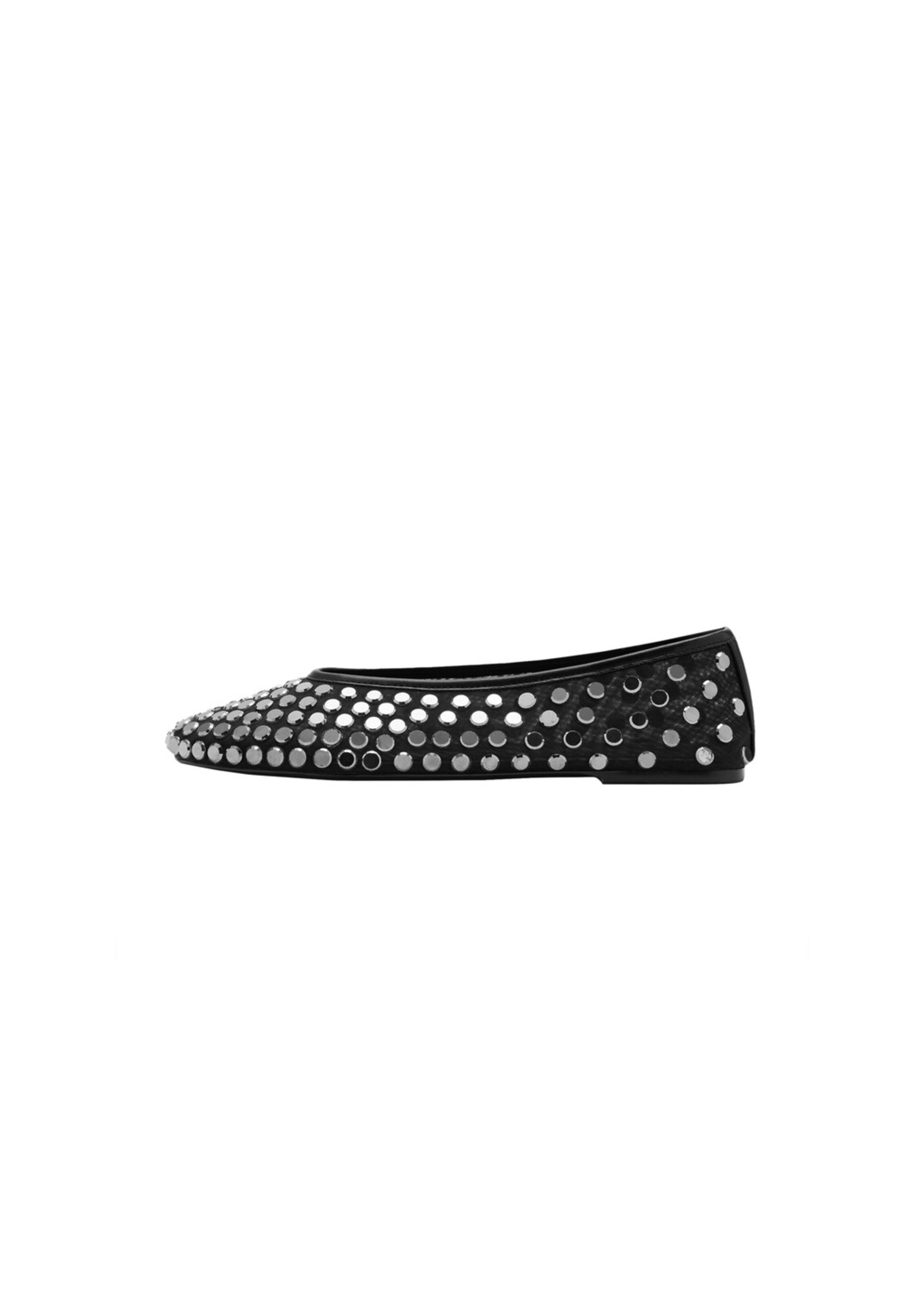MANGO Ballet Flats 'Savoir' in Black