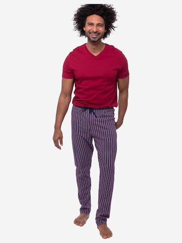 Mey Pyjama kurz 'Graphic Stripes' in Rot