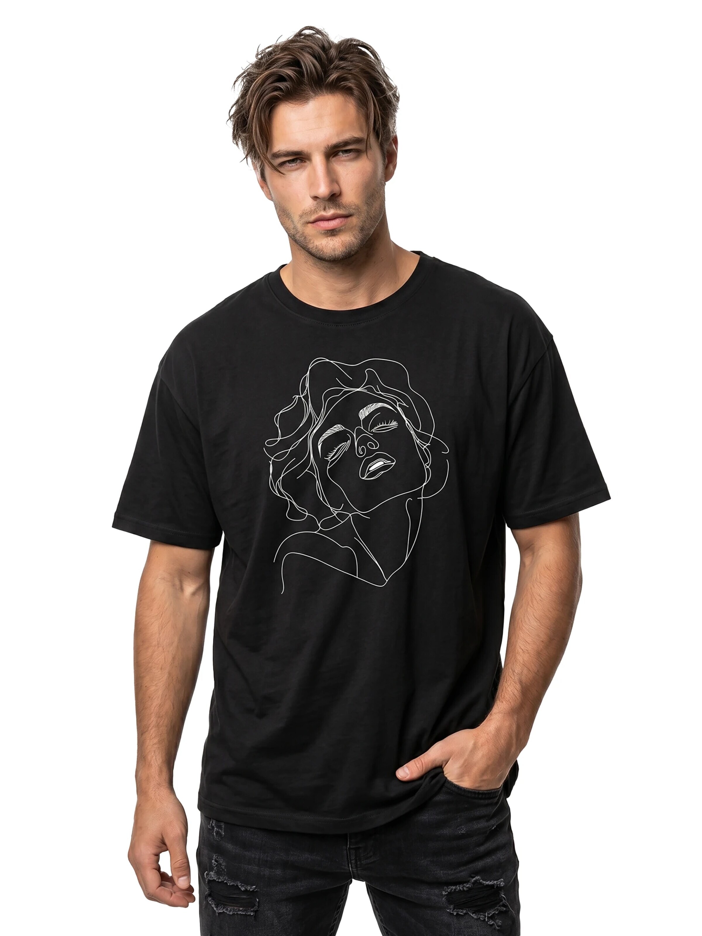 MAKAYA Shirt 'Norma' in Black: front