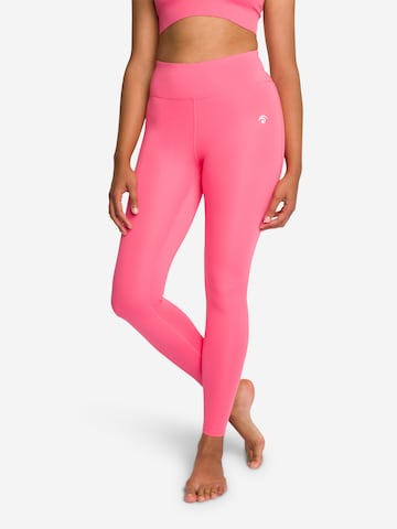 OCEANSAPART - Slimfit Leggings 'Soho' em rosa: frente