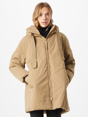 g-lab Winterjas 'Ayla' in Beige: voorkant