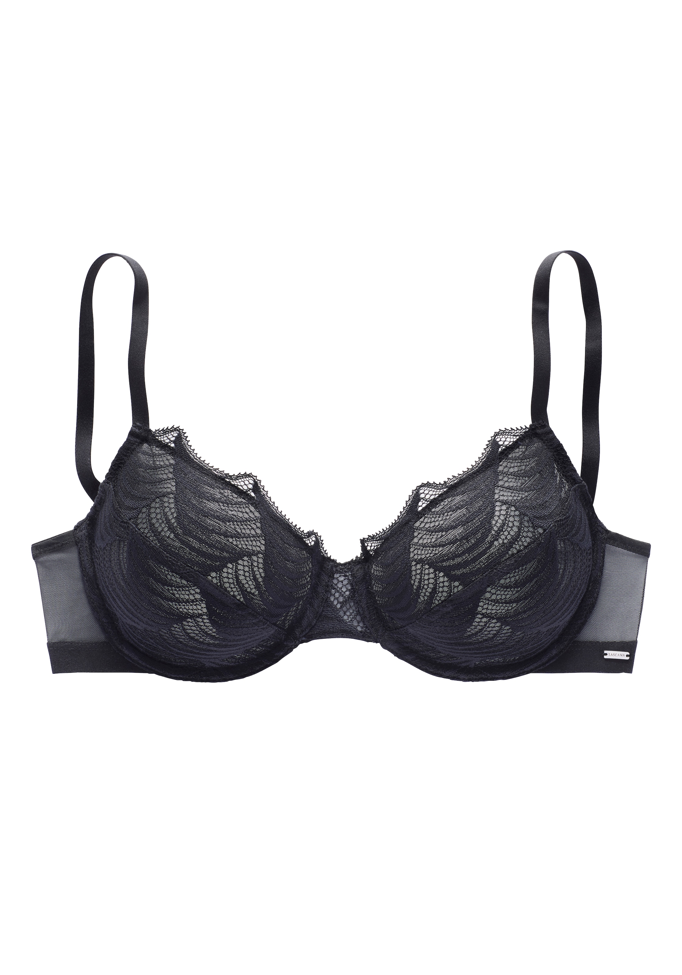 LASCANA Bra in Black: front