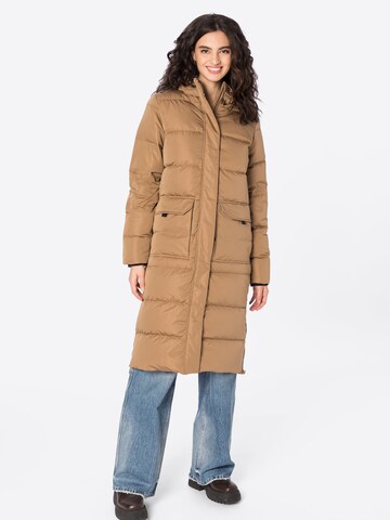 Fransa Winter Coat in Brown: front