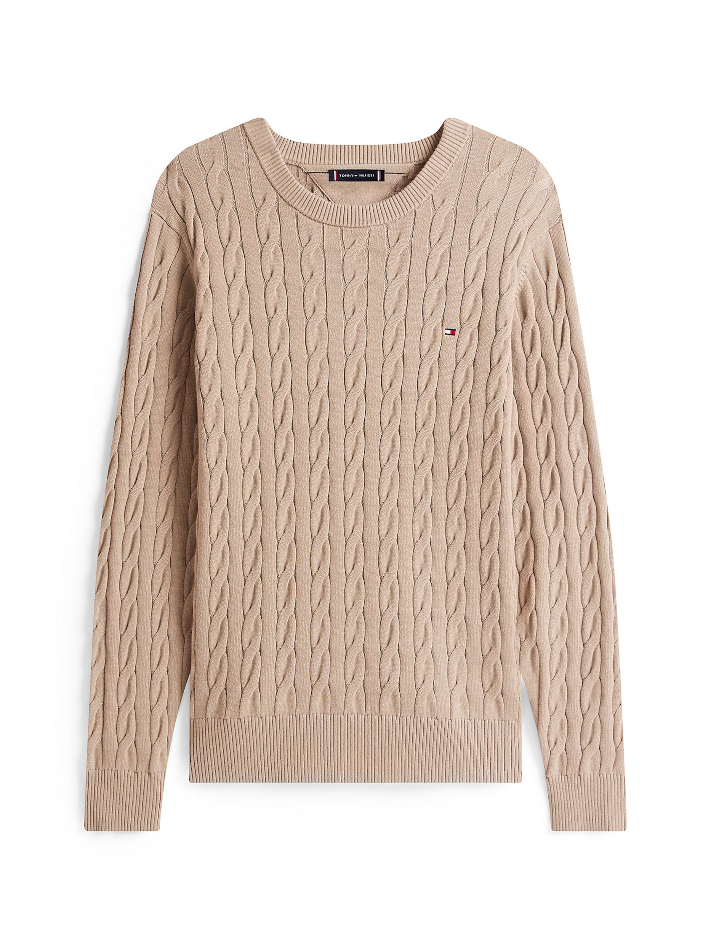 TOMMY HILFIGER Pullover in Beige: Vorderseite