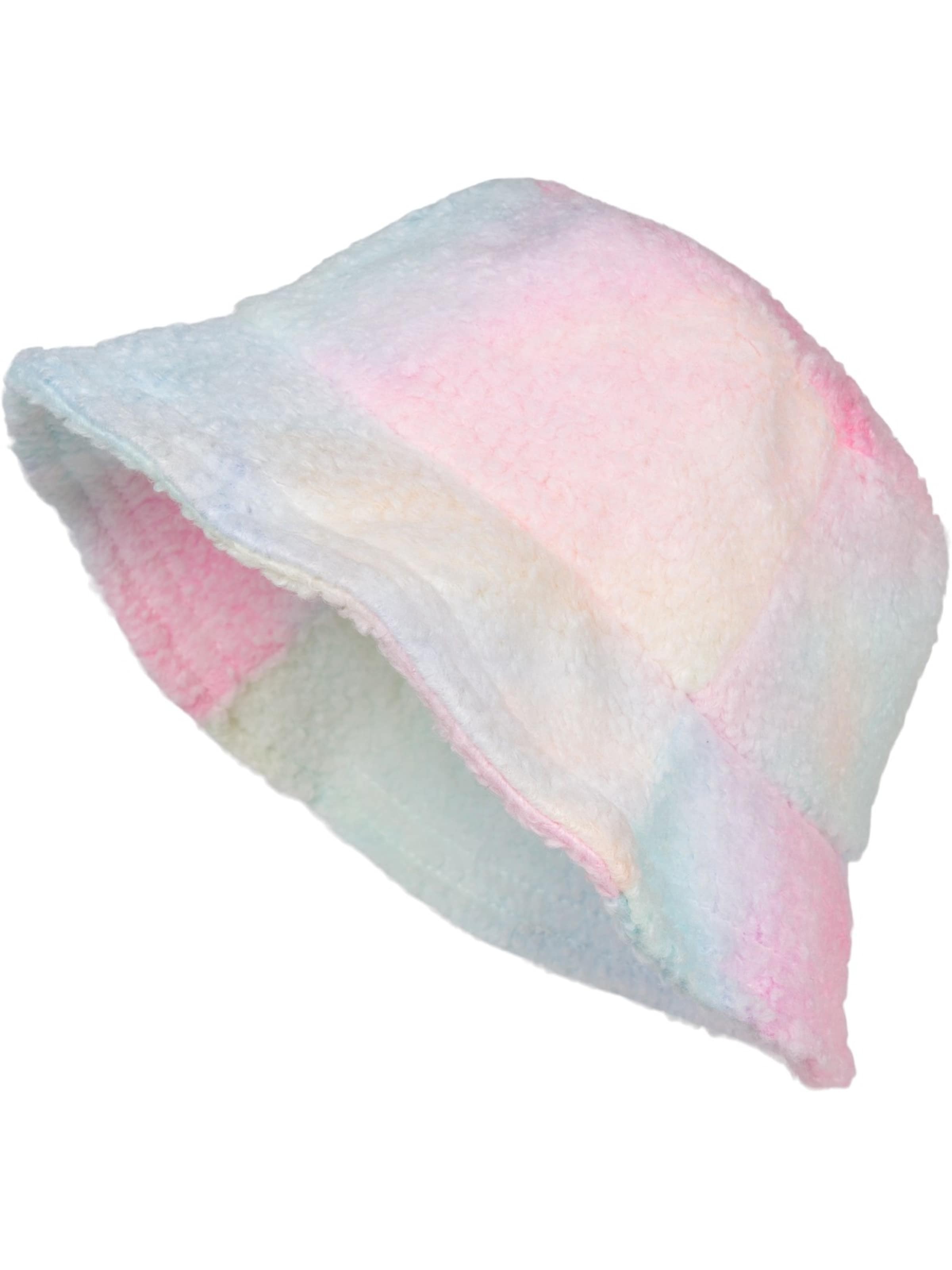 styleBREAKER Hat 'Teddyfell Fischerhut Ombré' in Blue: front