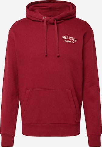 HOLLISTER - Sweatshirt em vermelho: frente