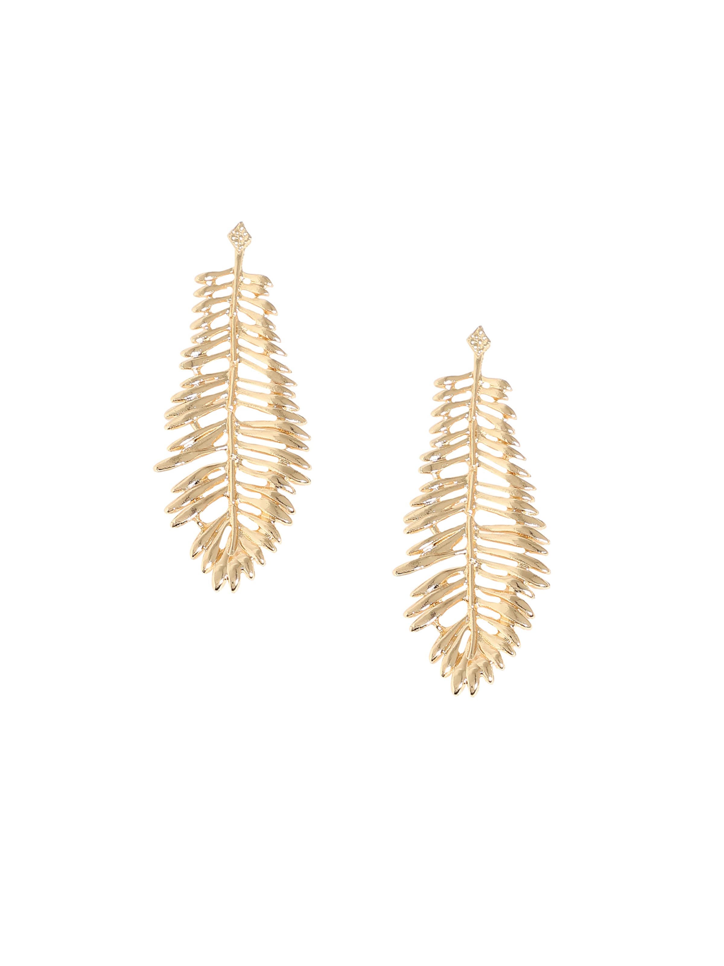 SOHI Náušnice 'Anshita' - Zlatá: predná strana