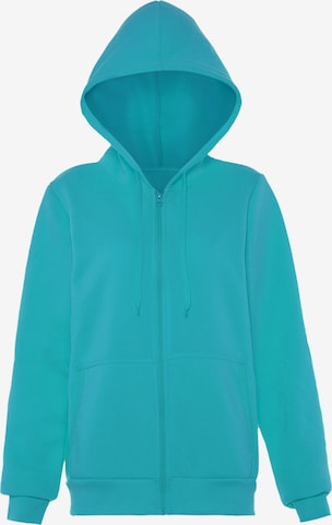 Veste de survêtement hoona en bleu : devant