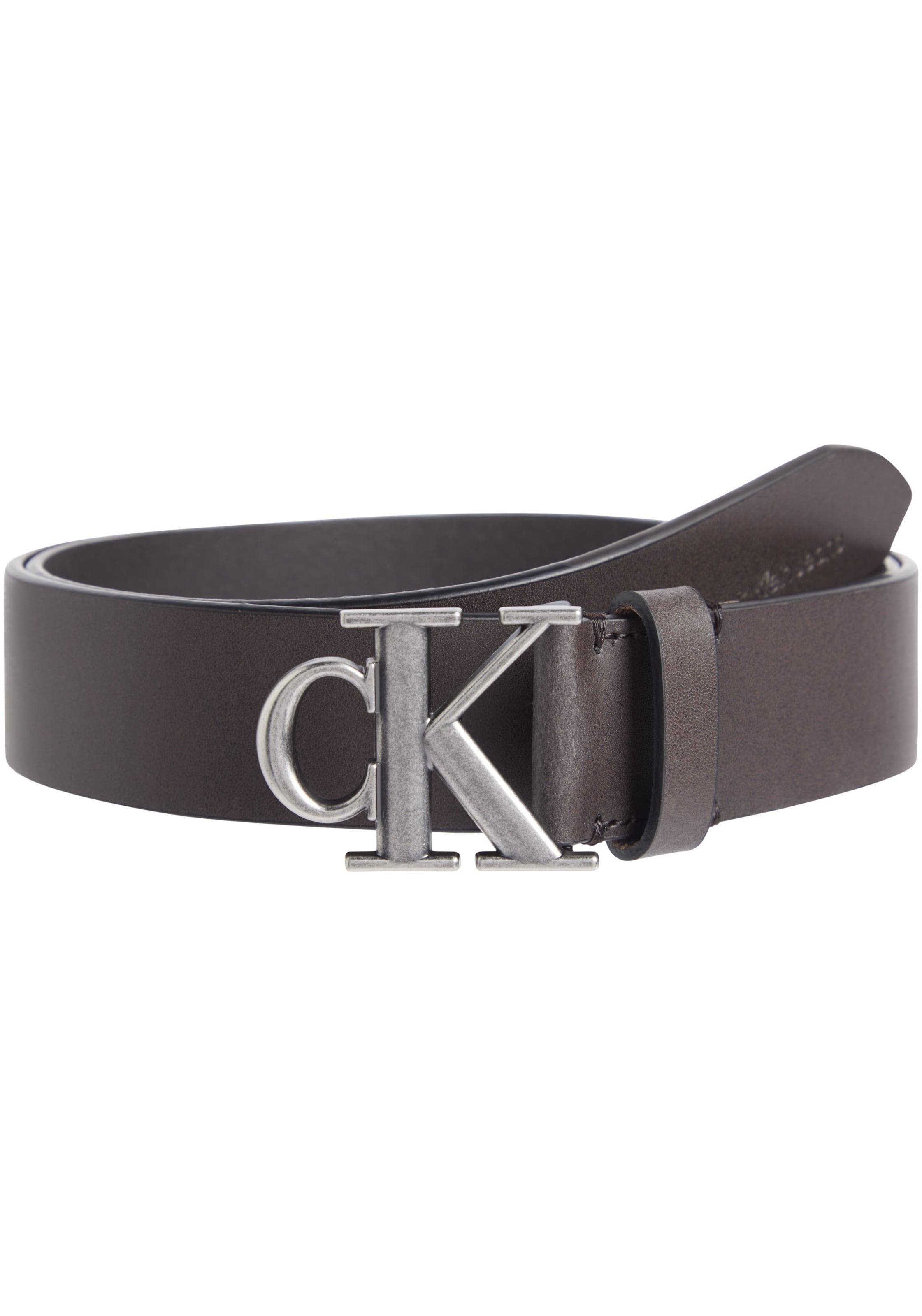 Ceinture Calvin Klein en marron : devant