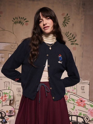Cath Kidston - Casaco de malha 'Paddington' em azul