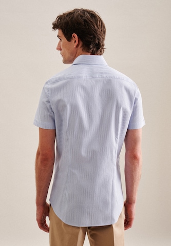 SEIDENSTICKER Slim fit Button Up Shirt in Blue