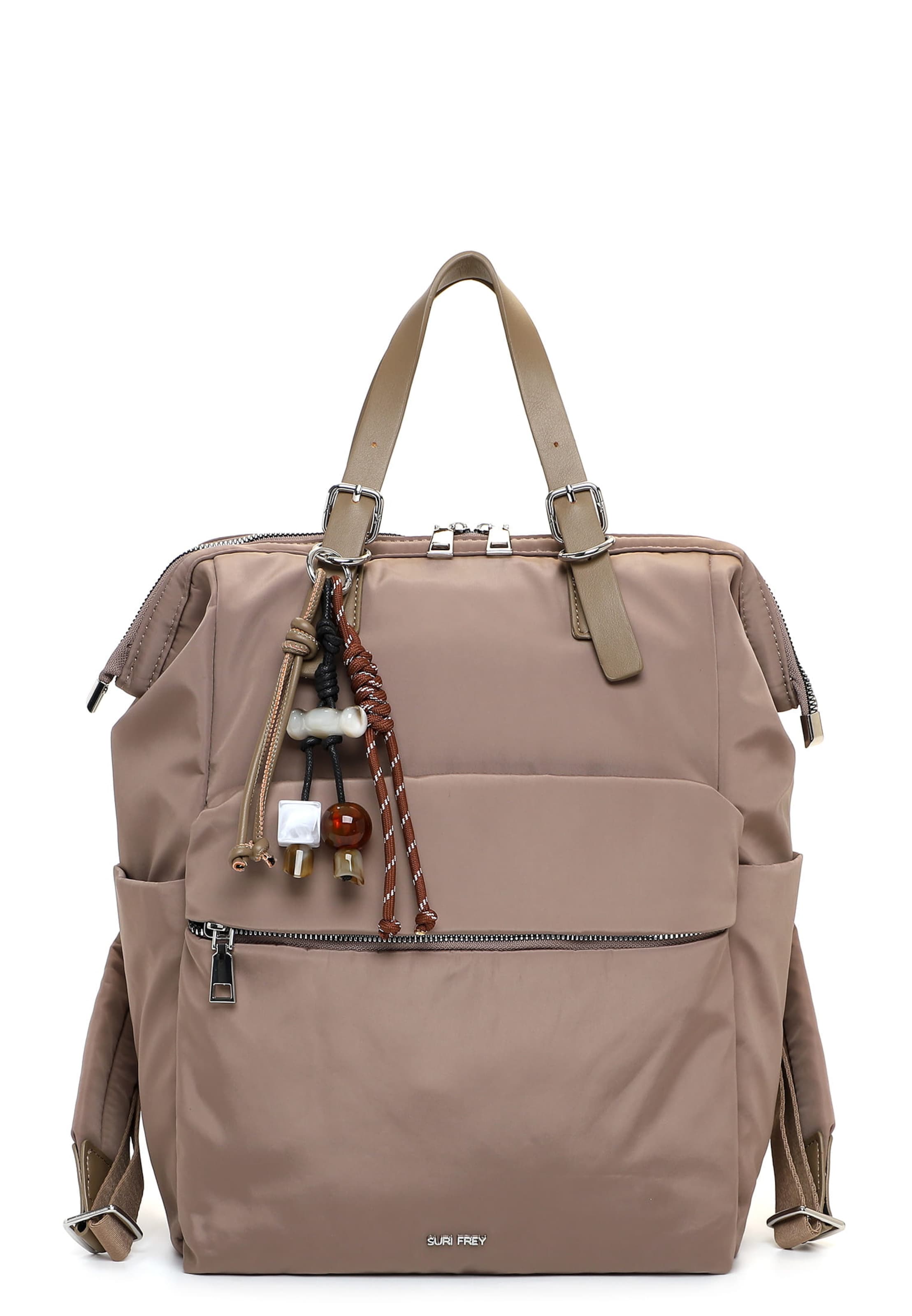 Suri Frey Backpack ' SFY Sandey ' in Beige: front