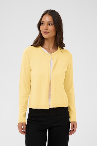 Kaffe Knit Cardigan 'KALizza' in Yellow: front