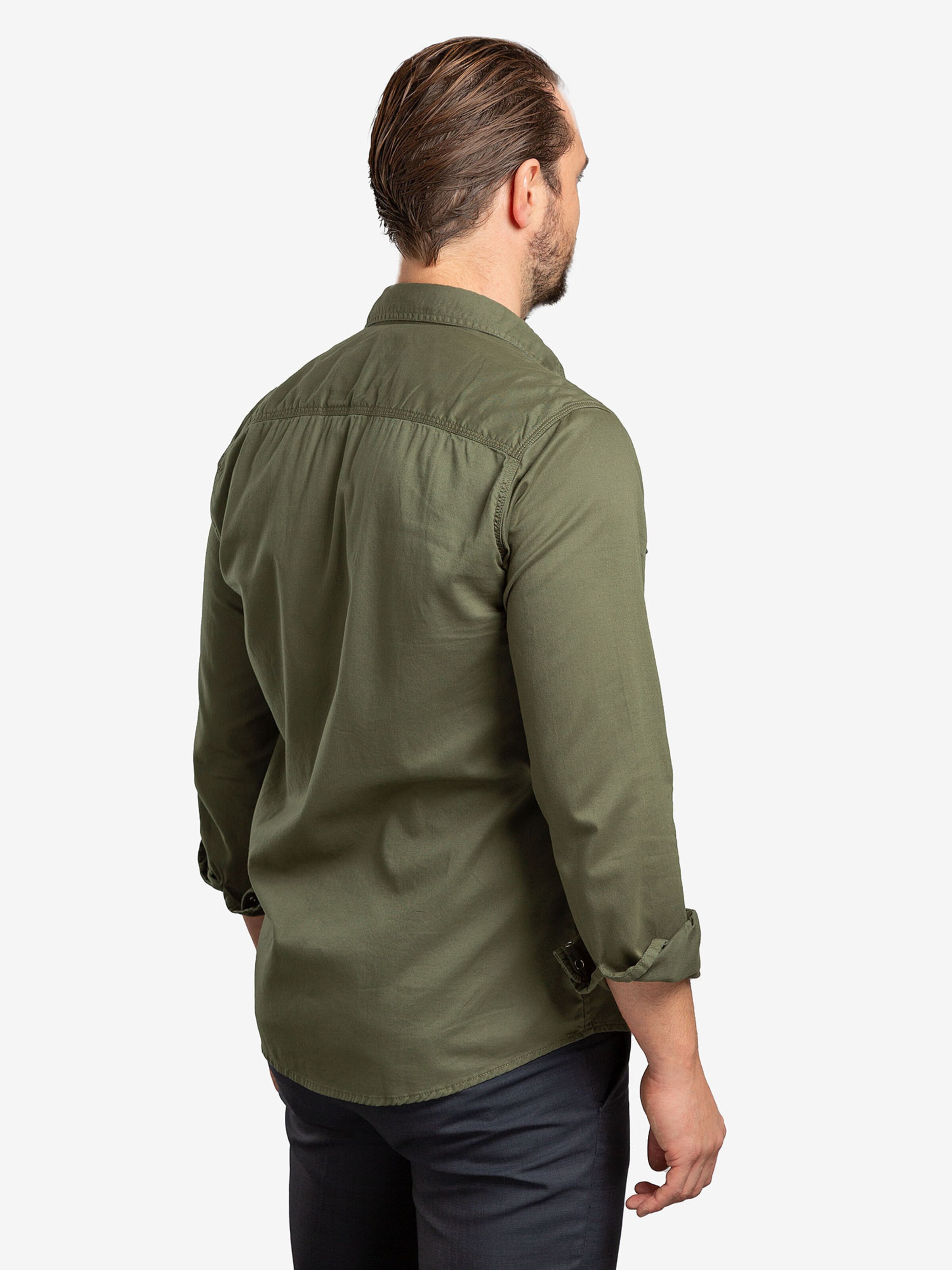 Checker Regular fit Button Up Shirt ' Dynasty Denim ' in Green