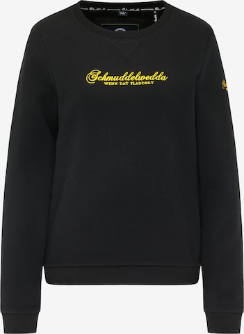 Schmuddelwedda Sweatshirt i svart: framsida