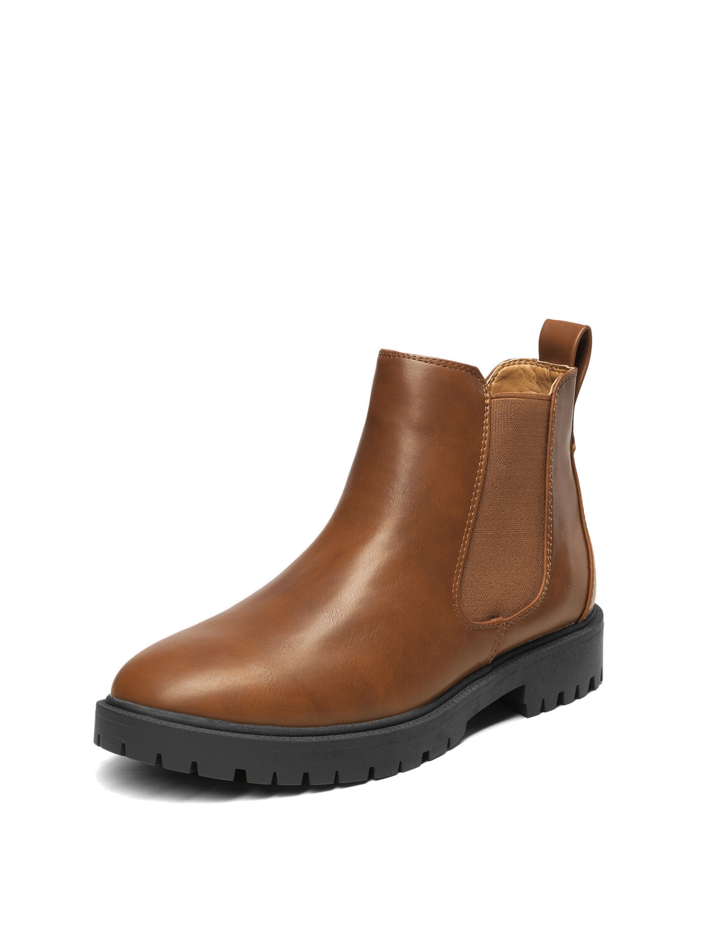 Boots 'DREAM PAIRS Damen Chelsea Boots Klassische Stiefeletten' di Dream Pairs in marrone: frontale