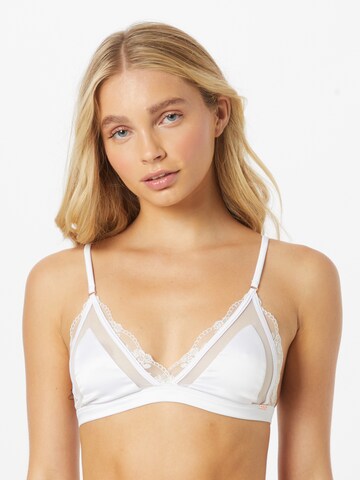 Hunkemöller - Triangular Soutien 'Celine' em branco: frente